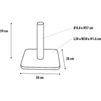 Flamingo Scratching tree  Polset Ecru & Grey