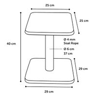 Flamingo Scratching tree  Jannu Ecru & Grey