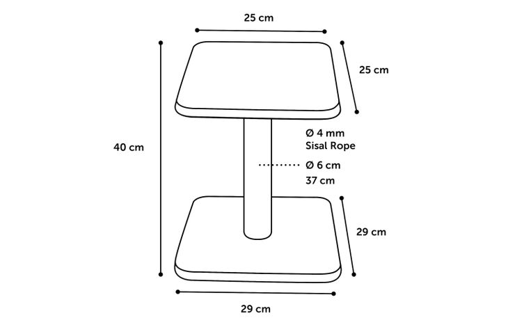 Flamingo Scratching tree  Jannu Ecru & Grey