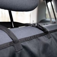 Flamingo Car seat cover Dex Can be split in two (for in the car) with headrest attachment Back seat Black