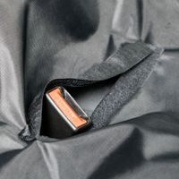 Flamingo Car seat cover Dex Can be split in two (for in the car) with headrest attachment Back seat Black