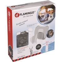 Flamingo Car seat cover Dex Can be split in two (for in the car) with headrest attachment Back seat Black