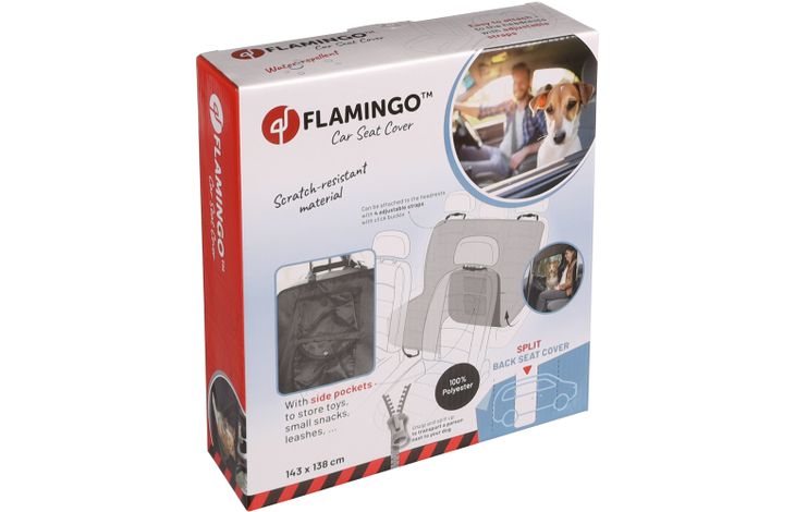 Flamingo Car seat cover Dex Back seat Black