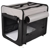 Flamingo Transportkooi Smart Top Plus Zwart & Grijs