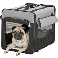 Flamingo Transportkooi Smart Top Plus Zwart & Grijs