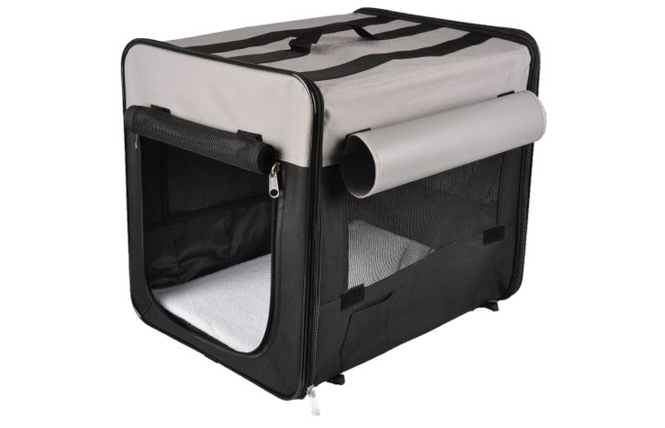 Flamingo Transportkooi Smart Top Plus Zwart & Grijs