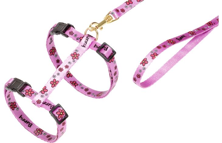 Flamingo Harness with leash Ziggi Pink