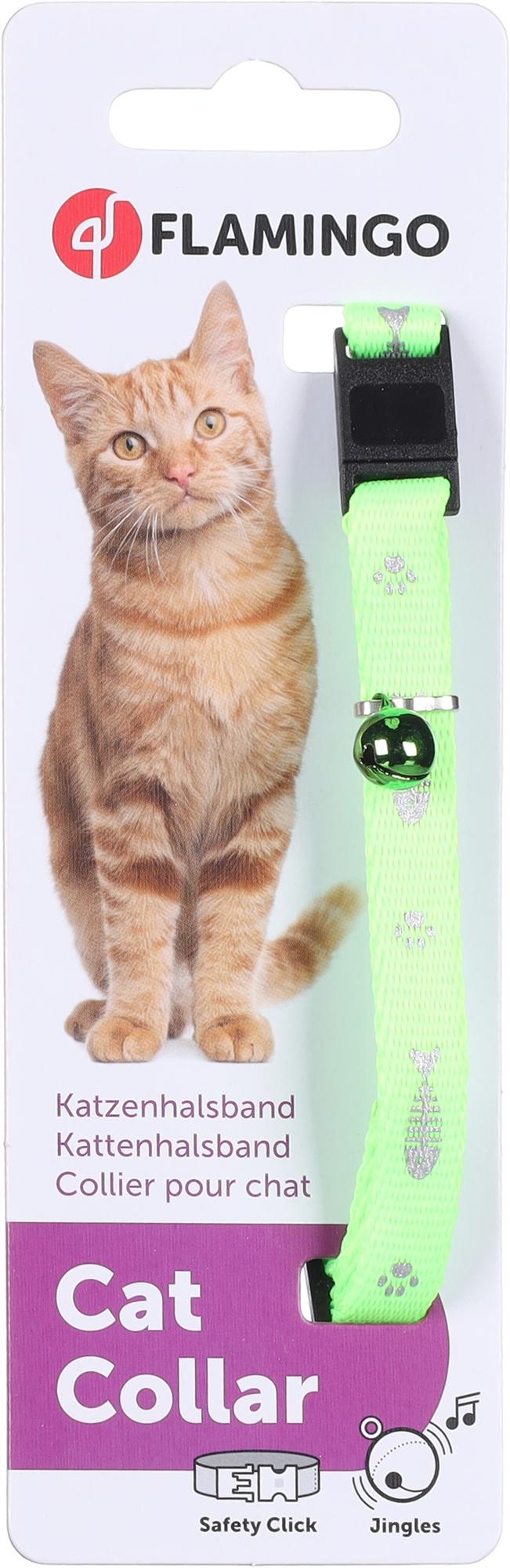 Flamingo Collar Ziggi Fluo green