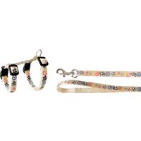 Flamingo Arnés con correa Gatito Topo Blanco