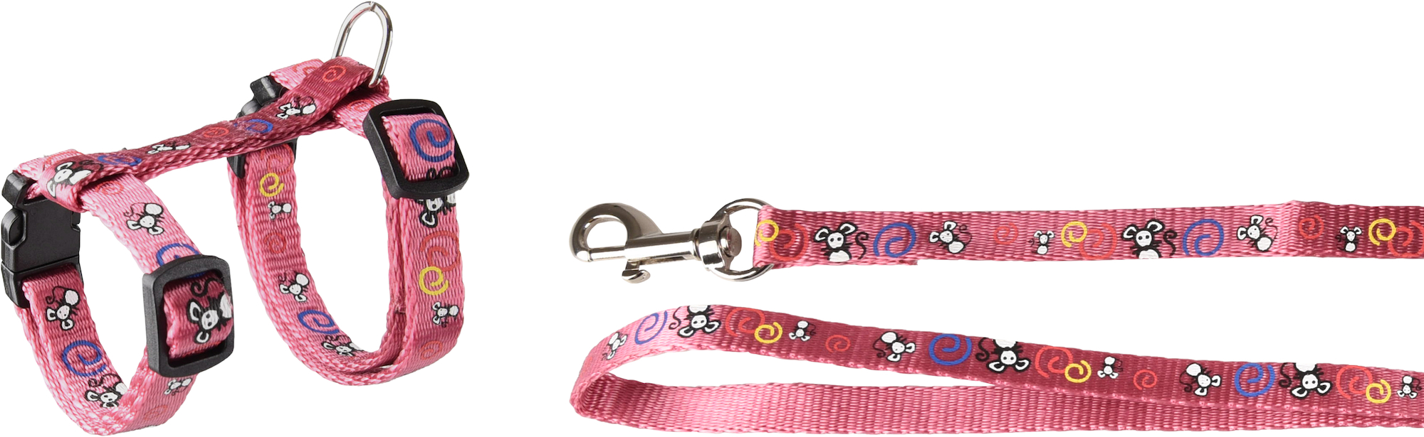Flamingo Harness with leash Kitten Topo Pink