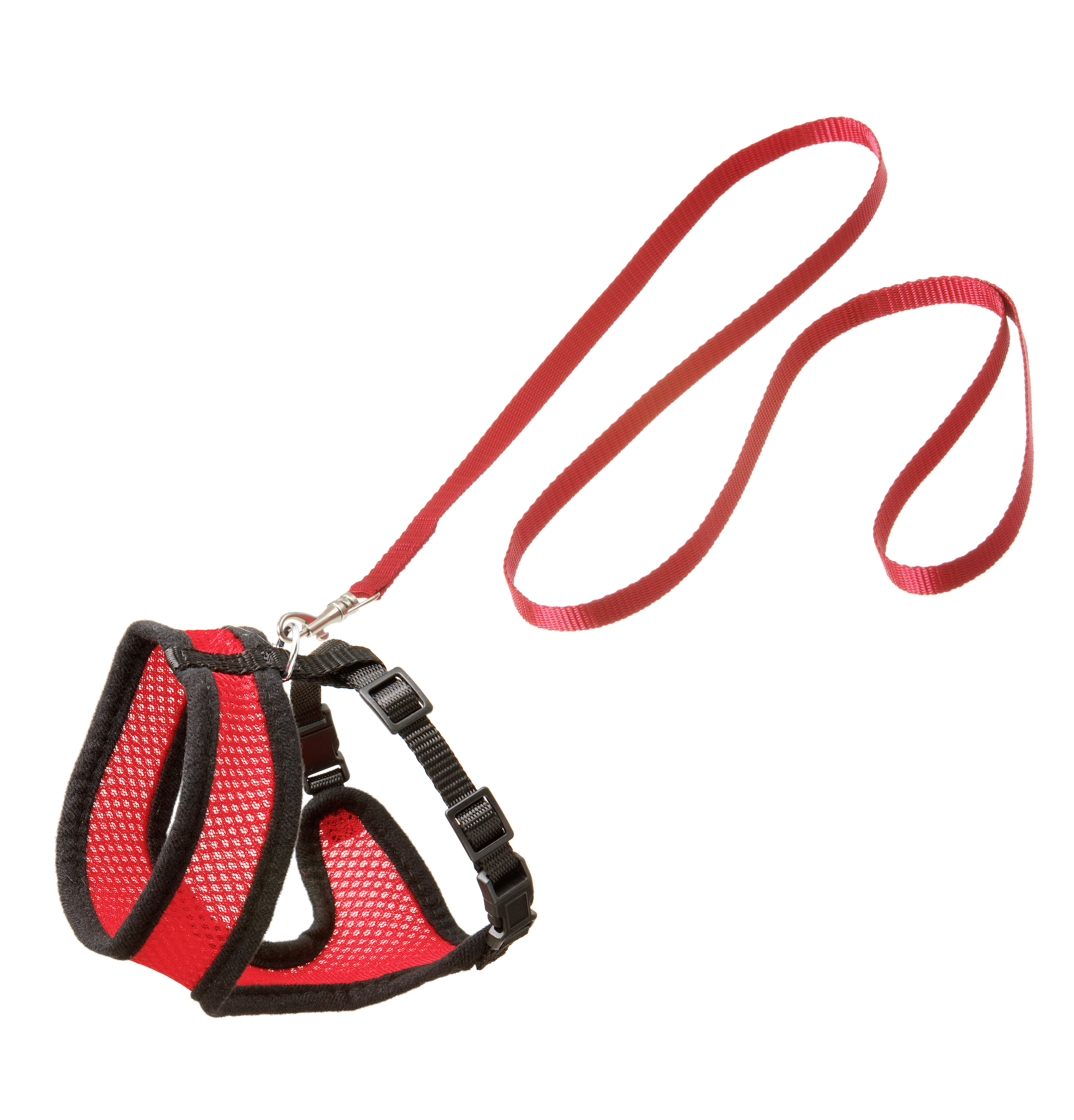 Flamingo Harness with leash Harms Red & Black