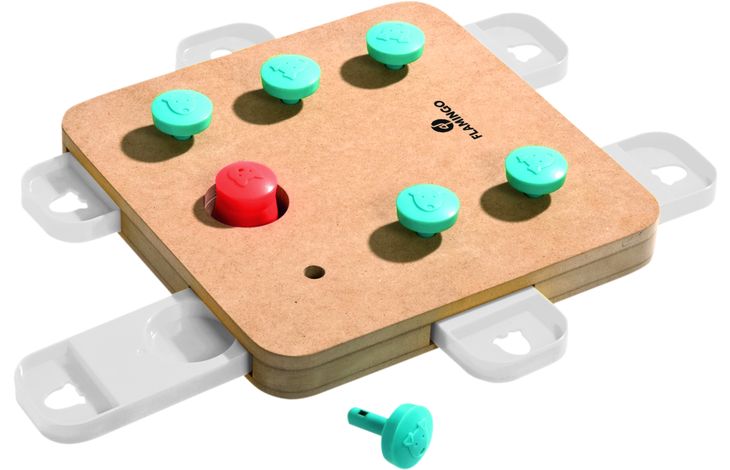 Flamingo Giocattolo Brain train Cube  Marrone chiaro