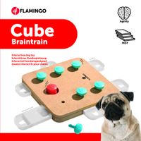 Flamingo Giocattolo Brain train Cube  Marrone chiaro