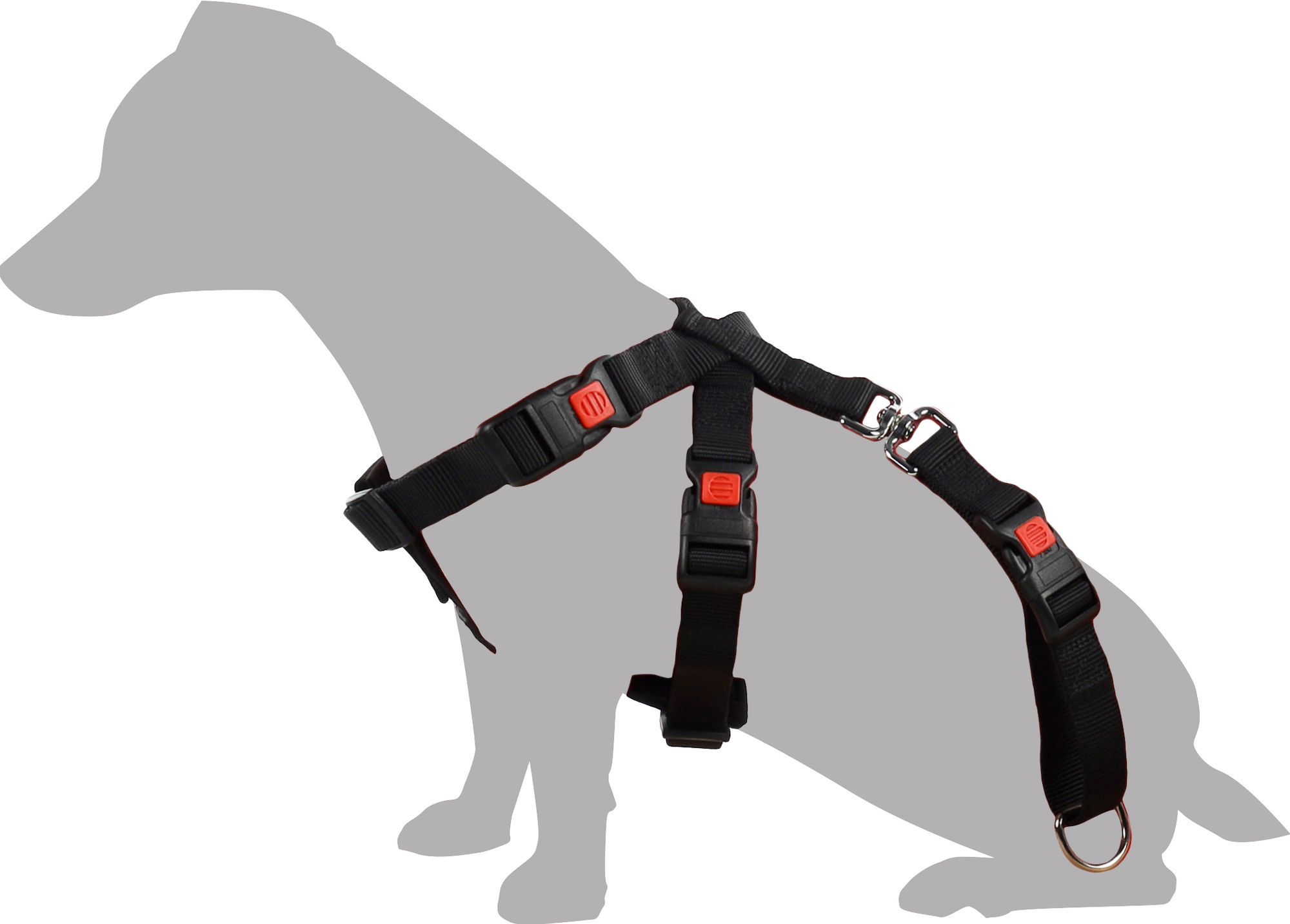 Flamingo Car safety harness Duma Black