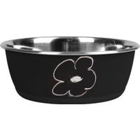 Flamingo Eet- en drinkpot Tobias Rond Zwart & Zilver