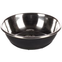 Flamingo Eet- en drinkpot Tobias Rond Zwart & Zilver