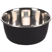 Flamingo Eet- en drinkpot Tobias Rond Zwart & Zilver