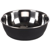 Flamingo Eet- en drinkpot Tobias Rond Zwart & Zilver