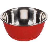 Flamingo Eet- en drinkpot Tobias Rond Rood & Zilver