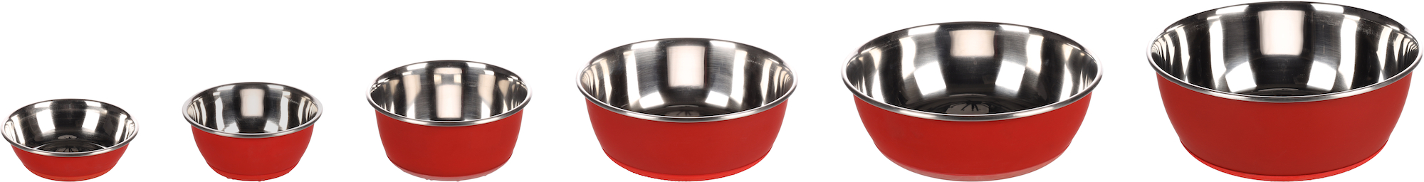 Flamingo Eet- en drinkpot Tobias Rond Rood & Zilver