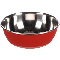 Flamingo Eet- en drinkpot Tobias Rond Rood & Zilver