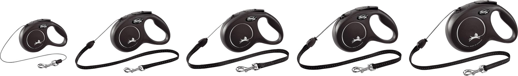Flexi Flexi Retractable leash New Classic Cord Black