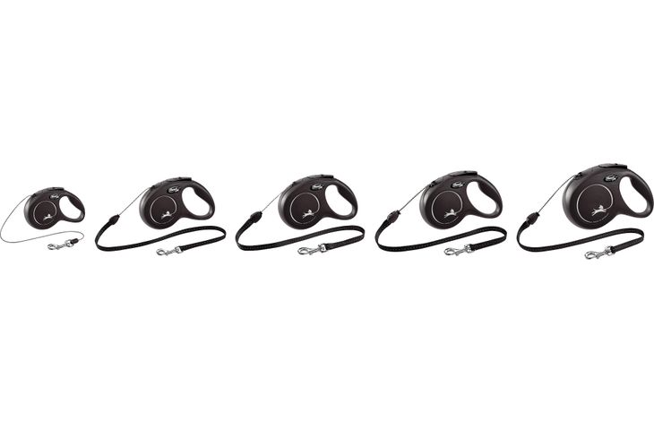Flexi Flexi Retractable leash New Classic Cord Black