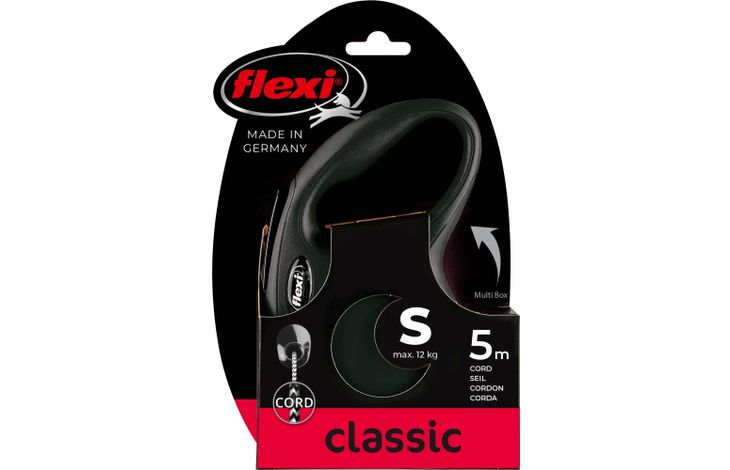 Flexi Flexi Rollijn Classic Koord Zwart