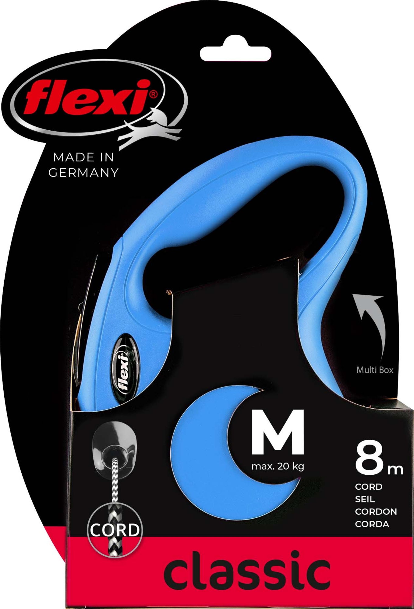 Flexi Flexi Roll-Leine New Classic Seil Blau