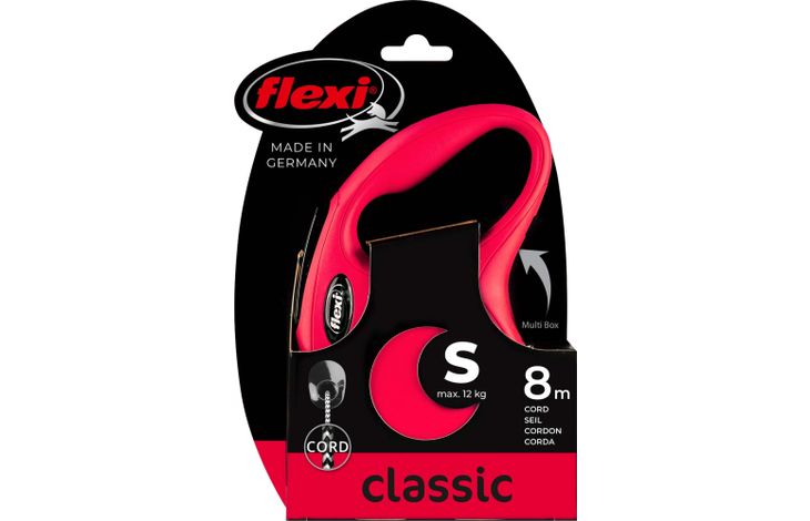 Flexi Flexi Laisse à enrouleur Classic Cordon Rouge