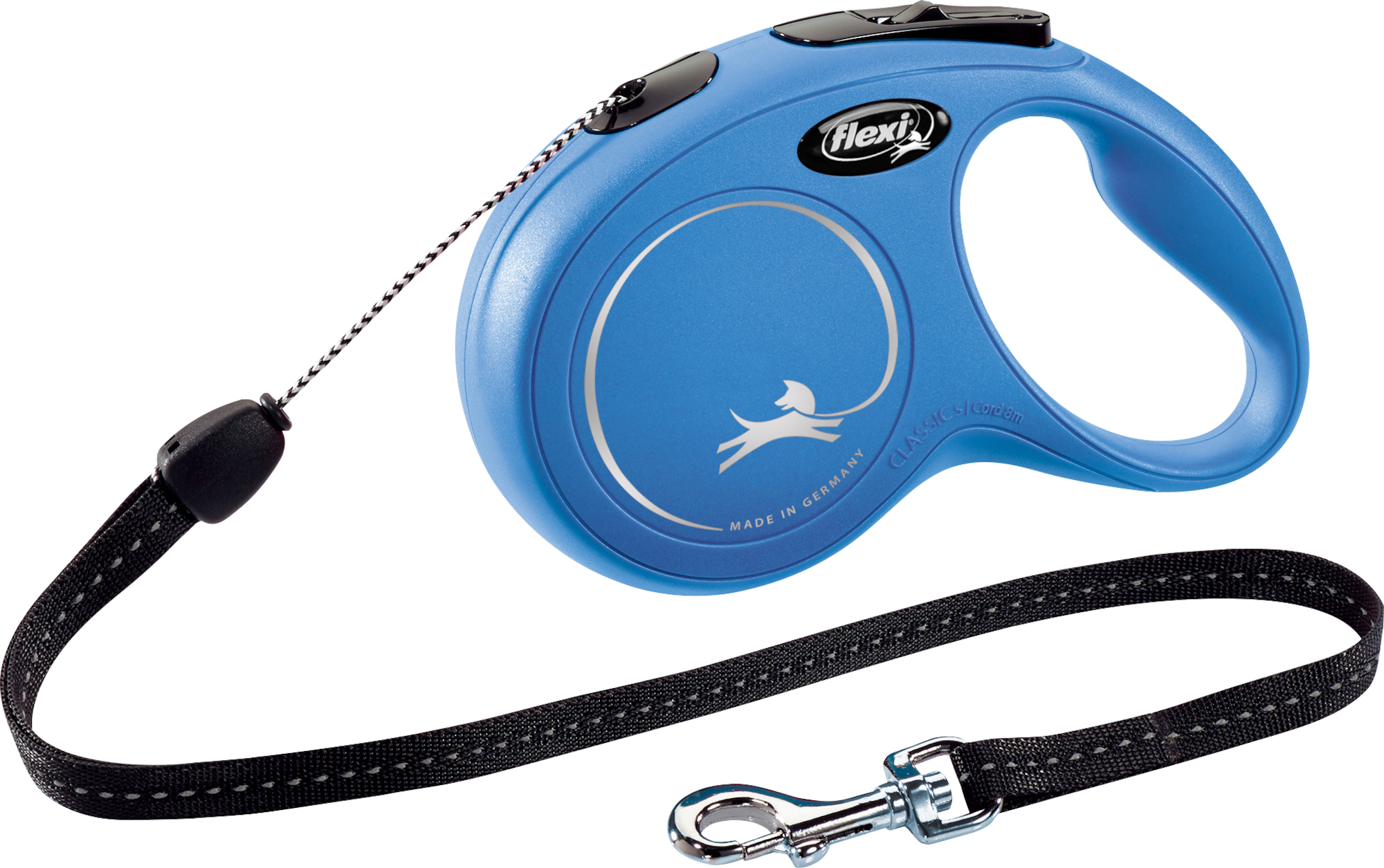 Flexi Retractable leash New Classic Cord Blue 1033145 Flamingo Pet Products