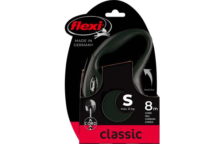 Flexi Flexi Rollijn Classic Koord Zwart