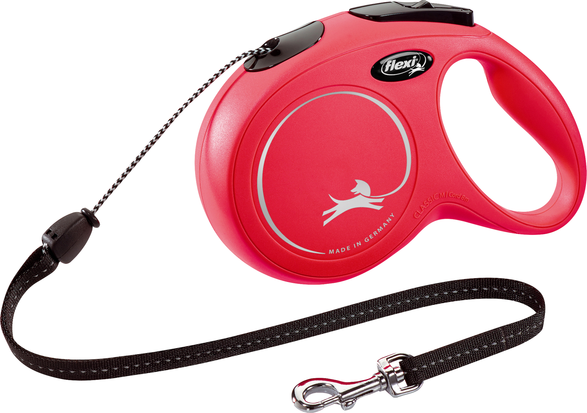 Flexi Retractable leash New Classic Cord Red 1033147 Flamingo Pet Products