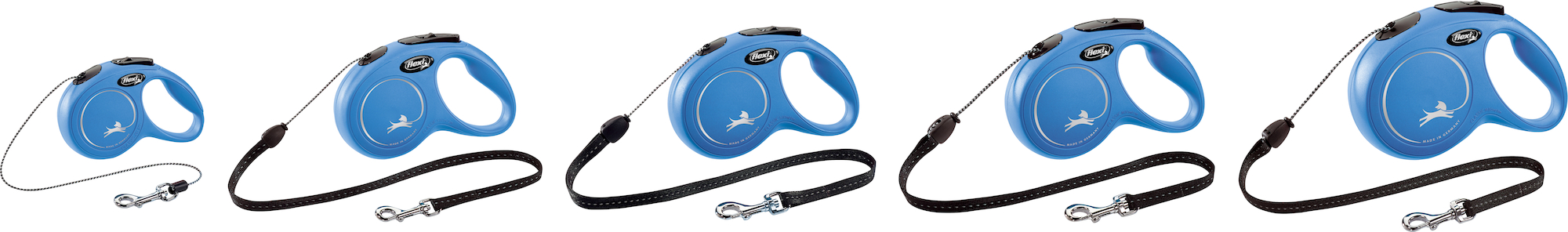 Flexi Flexi Retractable leash New Classic Cord Blue