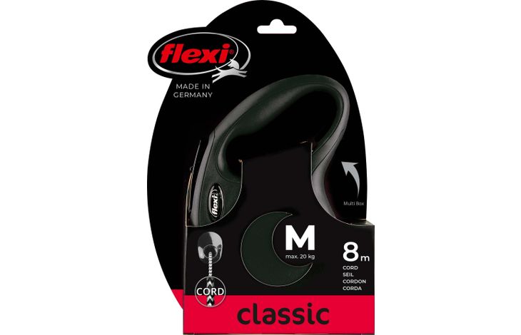 Flexi Flexi Rollijn Classic Koord Zwart
