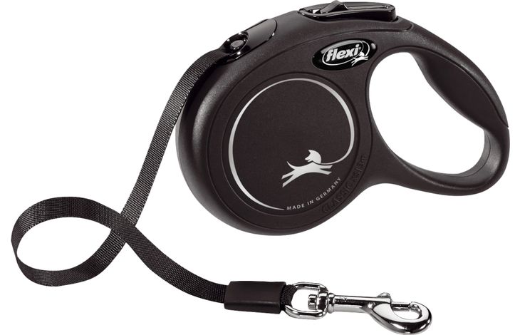 Flexi Flexi Rollijn New Classic Band Zwart