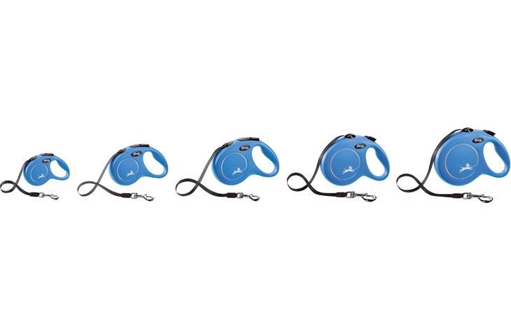 Flexi Flexi Roll-Leine Classic Gurt Blau
