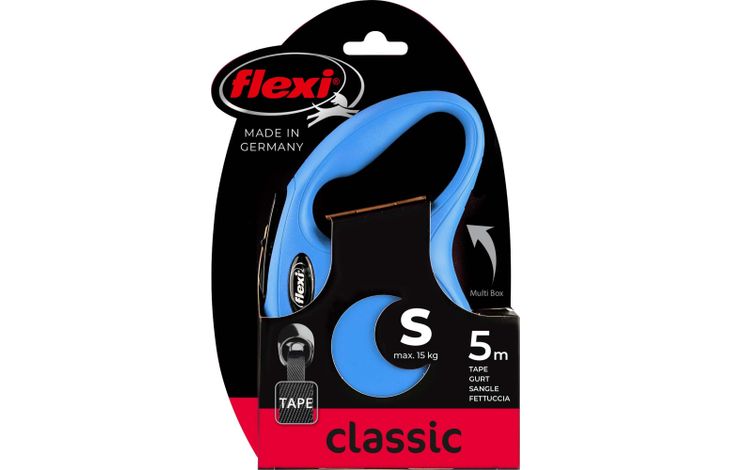 Flexi Flexi Roll-Leine Classic Gurt Blau