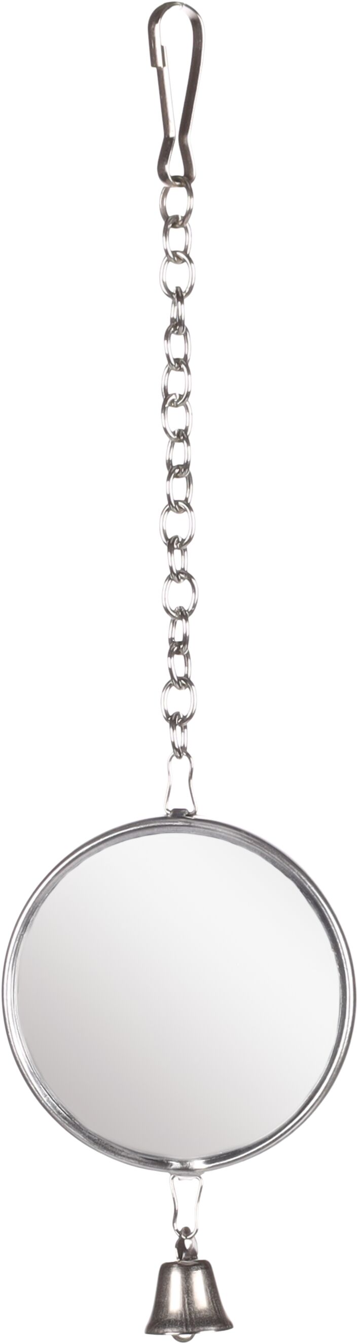 Flamingo Parakeet toy Mirror  Silver