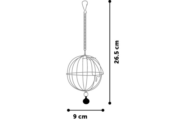 Flamingo Voerbal Lem Rond Zilver