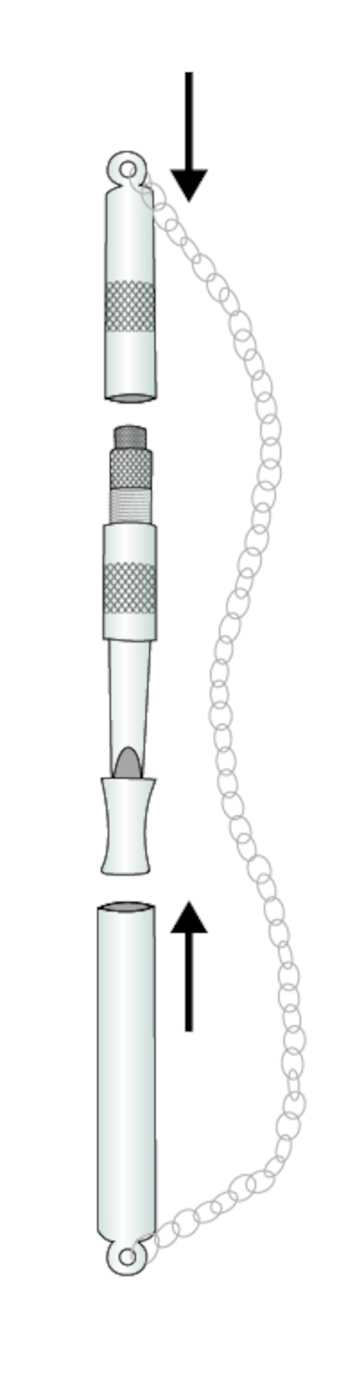 Flamingo Dog whistle Luxe Silver