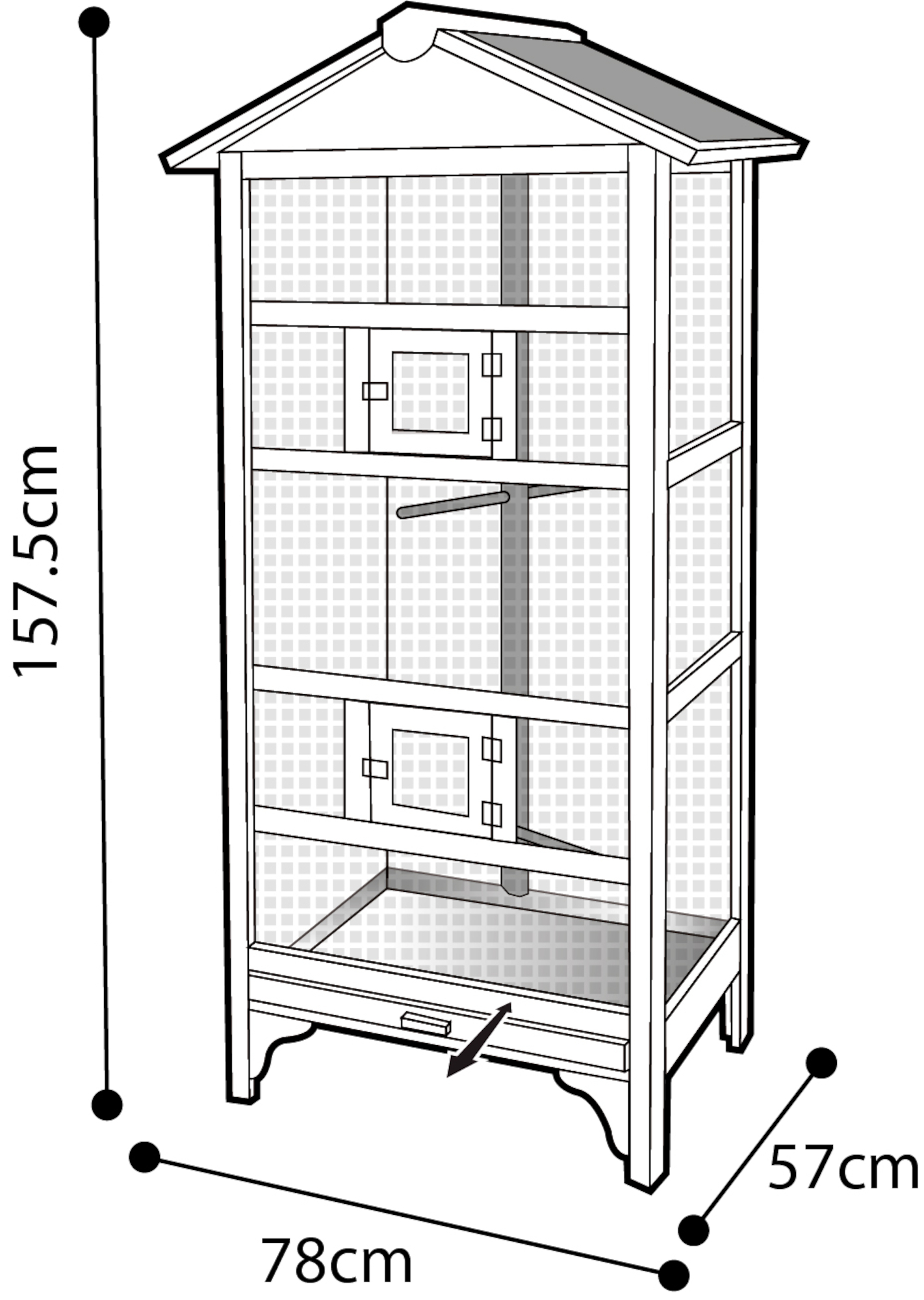 Flamingo Aviary Classic Nevada Brown