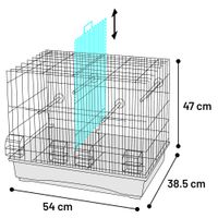 Flamingo Cage Timor Blue White