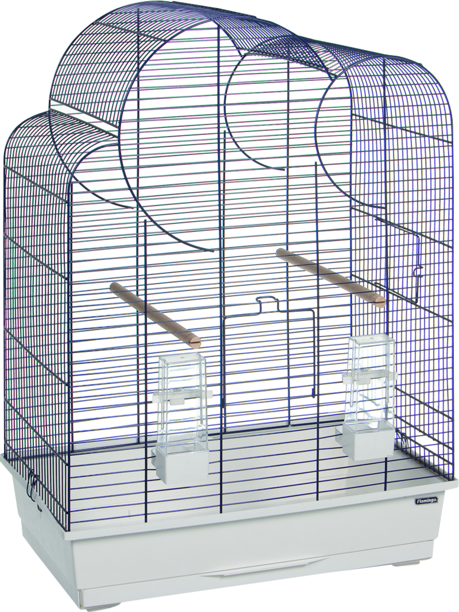 Flamingo Parkietenkooi Wammer Blauw Wit