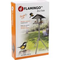 Flamingo Voederhuis met staander Cottage Reykjavik - Hout
