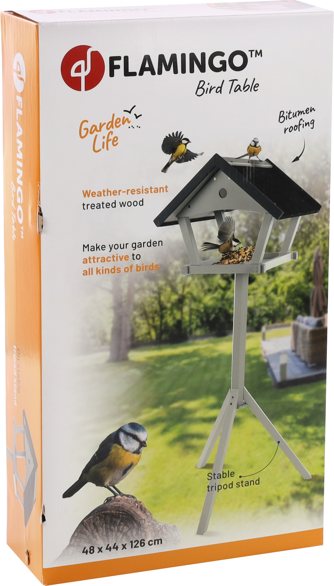 Flamingo Bird table with stand Cottage Tjorn - Wood