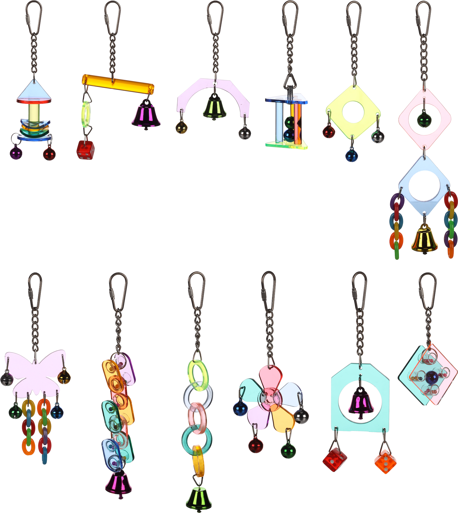 Flamingo Bird toy Cage hanger Several versions