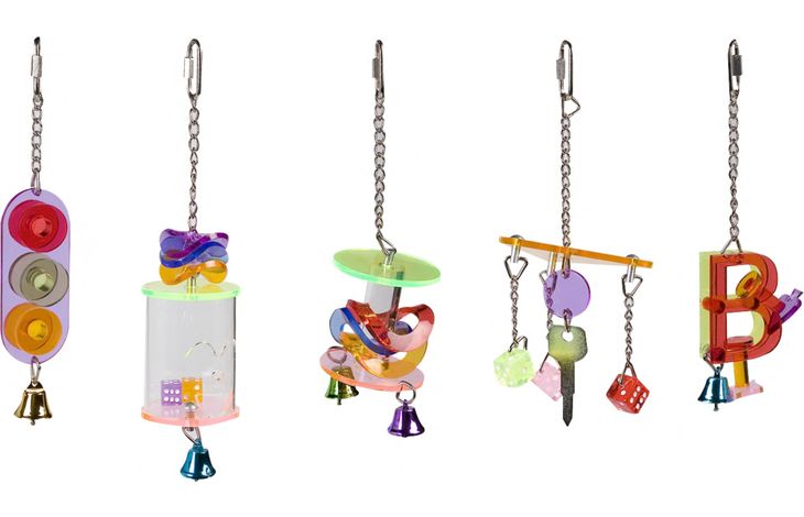 Flamingo Bird toy Cage hanger Several versions