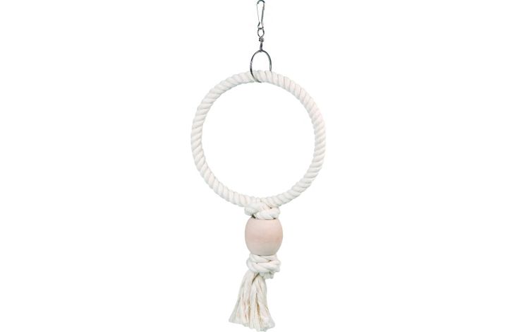 Flamingo Bird toy Ring Cord  Ecru
