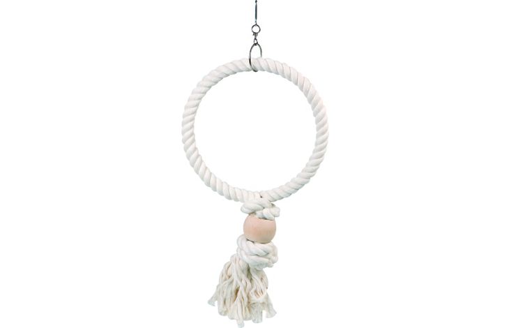 Flamingo Bird toy Ring Cord  Ecru
